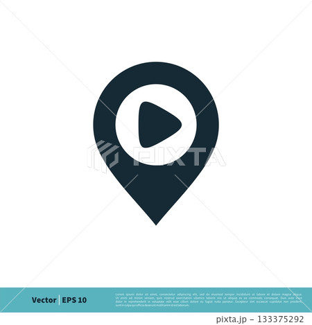 Point Location Icon Vector Logo Template Illustration Design. Vector EPS 10. 133375292