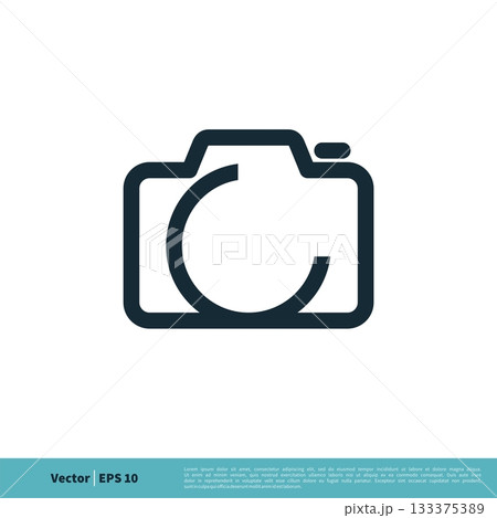 Camera Icon Vector Logo Template Illustration Design. Vector EPS 10. 133375389