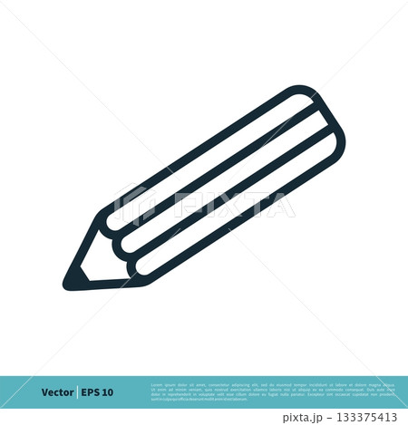 Pencil Icon Vector Logo Template Illustration Design. Vector EPS 10. Pencil Icon Vector Logo Template Illustration Design. Vector EPS 10. 133375413