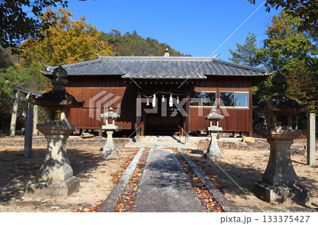 秋の川嶋ノ宮八幡神社本宮にて（岡山県倉敷市） 133375427