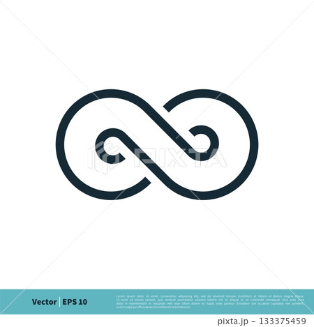 Infinity Line Art Icon Vector Logo Template Illustration Design. Vector EPS 10. Infinity Line Art Icon Vector Logo Template Illustration Design. Vector EPS 10. 133375459