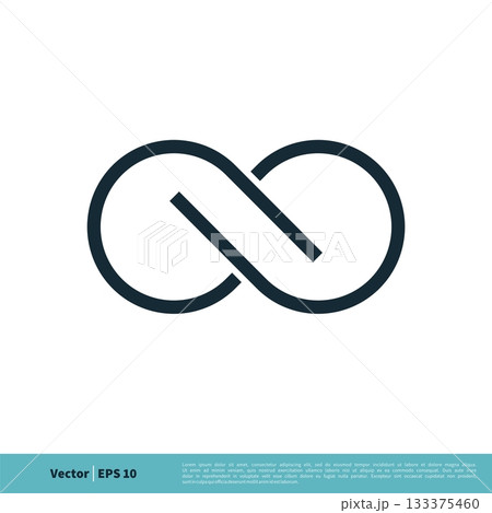 Infinity Line Art Icon Vector Logo Template Illustration Design. Vector EPS 10. Infinity Line Art Icon Vector Logo Template Illustration Design. Vector EPS 10. 133375460