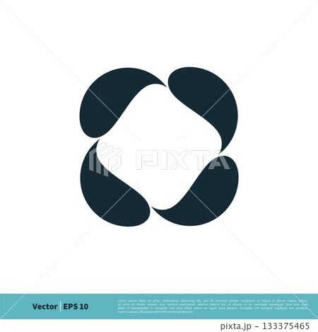 Decoration Drop Water Circle Shape icon Vector Logo Template Illustration Design. Vector EPS 10. 133375465