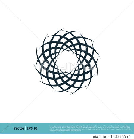 Flower Ornamental Decorative Icon Vector Logo Template Illustration Design. Vector EPS 10. 133375554