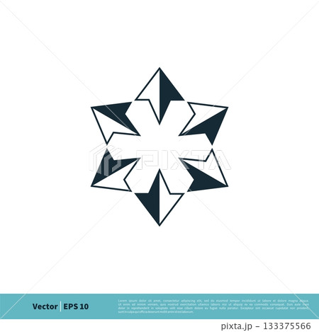 Compass Rose Star Ornamental Icon Vector Logo Template Illustration Design. Vector EPS 10. Compass Rose Star Ornamental Icon Vector Logo Template Illustration Design. Vector EPS 10. 133375566