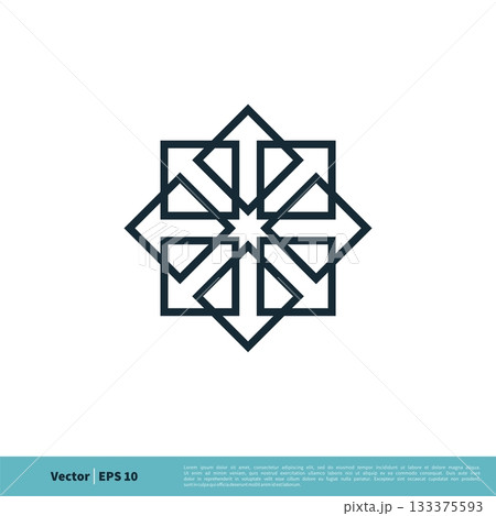 Ornamental Arrow Icon Vector Logo Template Illustration Design. Vector EPS 10. Ornamental Arrow Icon Vector Logo Template Illustration Design. Vector EPS 10. 133375593