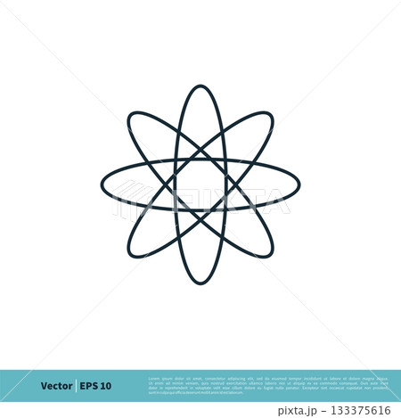Atom Nuclear Icon Vector Logo Template Illustration Design. Vector EPS 10. Atom Nuclear Icon Vector Logo Template Illustration Design. Vector EPS 10. 133375616