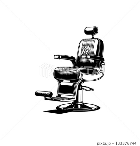 Barber chair illustration on white background. Design element for poster, emblem, sign, badge. Vector illustration Barber chair illustration on white background. Design element for poster, emblem, sign, badge. Vector illustration 133376744