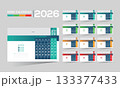 2026 desk vector calendar design 2026 desk vector calendar design 133377433