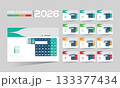 2026 desk vector calendar design 2026 desk vector calendar design 133377434