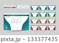 2026 desk vector calendar design 2026 desk vector calendar design 133377435