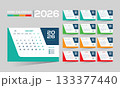 2026 desk vector calendar design 2026 desk vector calendar design 133377440