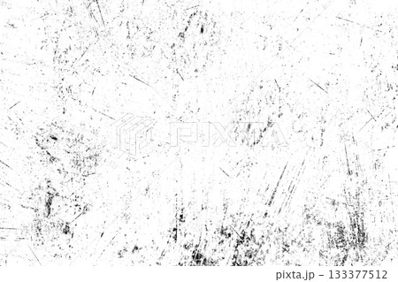 白背景のグランジ・スクラッチ素材 ノイズや埃（ほこり）のテクスチャ オーバーレイ用 133377512