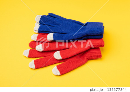 Winter Gloves, Touchscreen Wool Glove, Touch Screen Knitted Mittens, Warm Red Gloves 133377844
