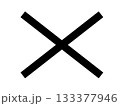 交差したバツのベクターアイコン 133377946
