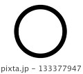 黒い丸のベクターアイコン 133377947