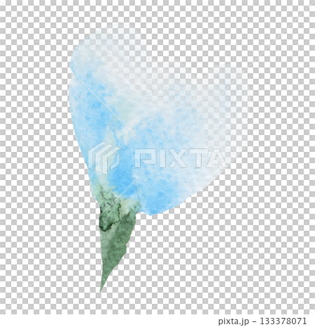 Watercolor light blue wild flower isolated illustration, floral wedding and greeting element Watercolor light blue wild flower isolated illustration, floral wedding and greeting element 133378071