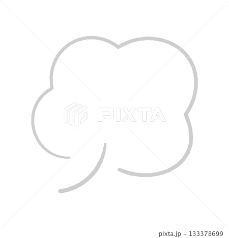 手書きの湯気や蒸気のような形のグレーの吹き出し - 冬の寒気やため息・ホカホカあたたかいイメージ装飾 手書きの湯気や蒸気のような形のグレーの吹き出し - 冬の寒気やため息・ホカホカあたたかいイメージ装飾 133378699