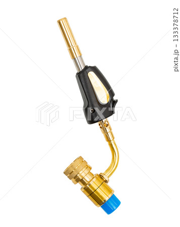 Gas burner on a white background. 133378712