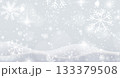 White falling snow, big snowdrifts, different snowflakes, festive Christmas background 133379508