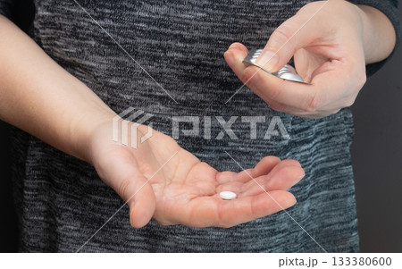 Pills in hands Pills in hands 133380600