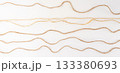 Twine rope piece isolated, jute loop fragment, beige packaging cord knots, old natural line cable 133380693