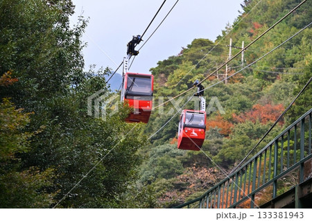 秋の御在所岳とロープウェイ 三重 秋の御在所岳とロープウェイ 三重 133381943