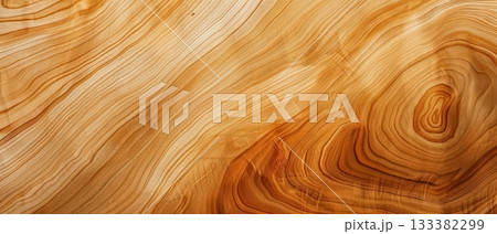 Warm Natural Wood Grain Texture with Organic Patterns 133382299