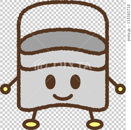 手書き風のキャラクター単品アイコンイラスト　飯盒 133382718
