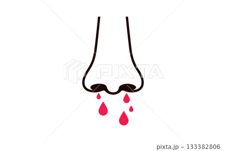 Nosebleed medical icon Nosebleed medical icon 133382806