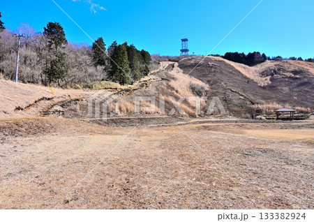 愛鷹連峰の越前岳へ登る道 十里木高原の登山道 愛鷹連峰の越前岳へ登る道 十里木高原の登山道 133382924