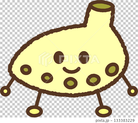 手繪角色圖示插圖：陶笛 133383229