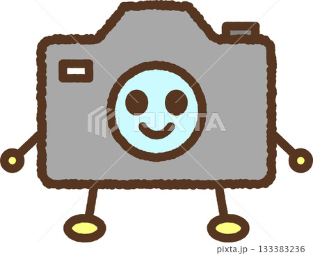 手書き風のキャラクター単品アイコンイラスト カメラ 手書き風のキャラクター単品アイコンイラスト カメラ 133383236