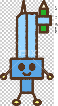 手繪角色圖示插圖：指南針 133383249