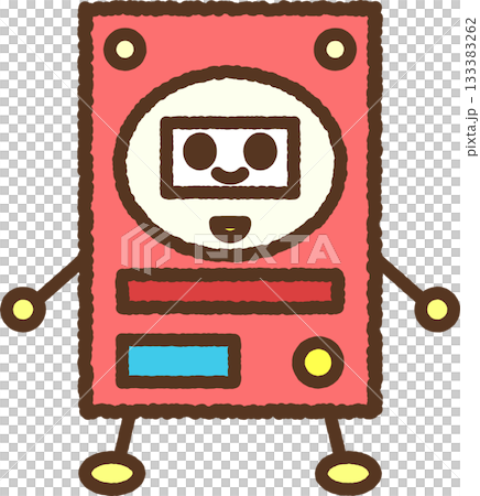 手書き風のキャラクター単品アイコンイラスト パチンコ 手書き風のキャラクター単品アイコンイラスト パチンコ 133383262