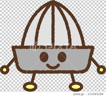 手繪角色圖示插圖：檸檬榨汁器 133383294