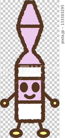 手繪人物單圖示插畫疫苗容器 133383295