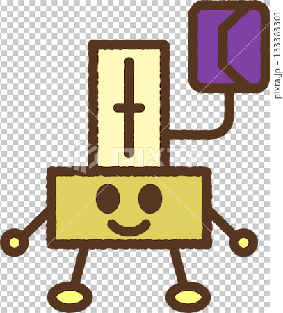 手繪人物單圖示插圖:血壓計 手繪人物單圖示插圖:血壓計 133383301