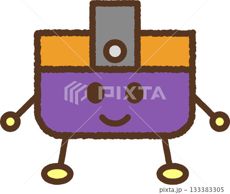 手書き風のキャラクター単品アイコンイラスト　黒板消し 133383305