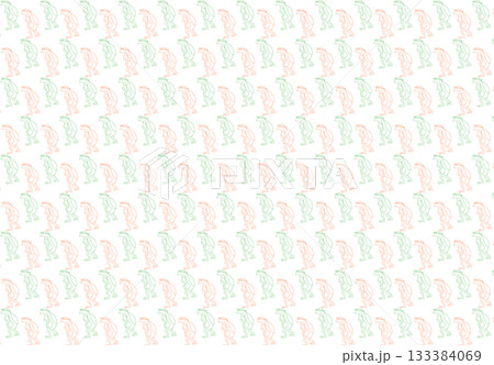 イラスト素材: カッパのシームレスパターンデザイン 133384069
