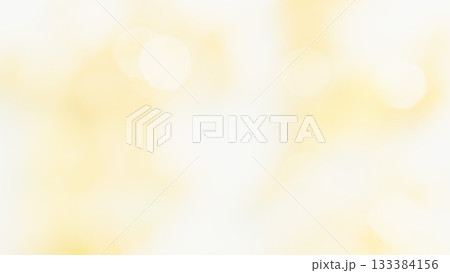 ふんわりキラキラ　玉ボケ　淡いグラレーション背景　黄色 133384156