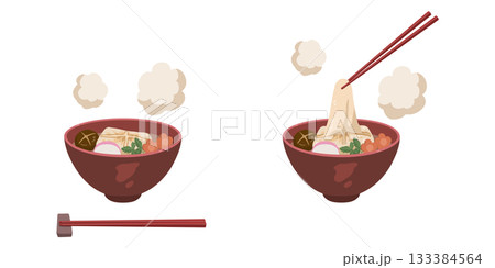 雑煮のイラストセット 133384564