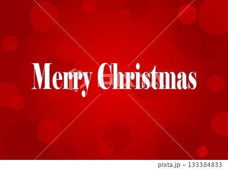 クリスマス背景　赤色グラデーション　シンプル　ベクター 133384833