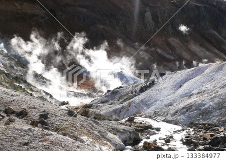 登別温泉の地獄谷 登別温泉の地獄谷 133384977