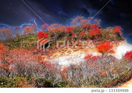 登別温泉の地獄谷 登別温泉の地獄谷 133384986