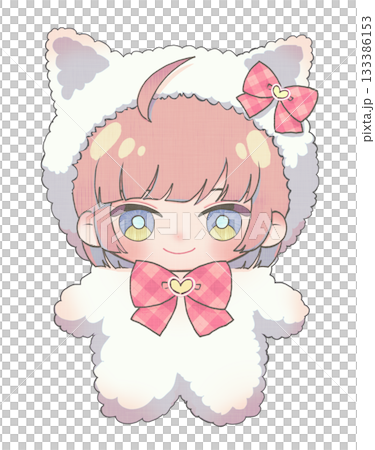 一幅毛絨玩具穿著蓬鬆服裝的插圖 133386153