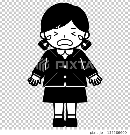 Crying girl 133386600