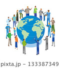 社会課題について話し合う人々 133387349