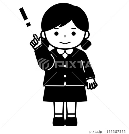 気づきを得た女の子 133387353