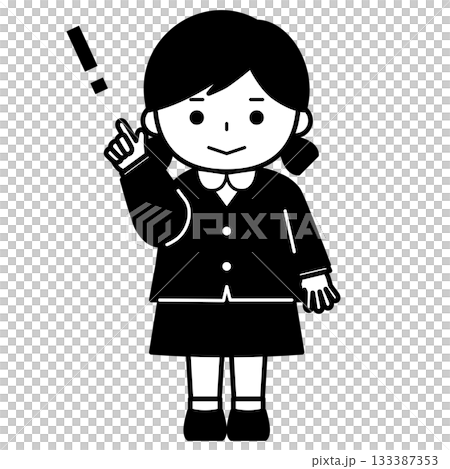 気づきを得た女の子 133387353